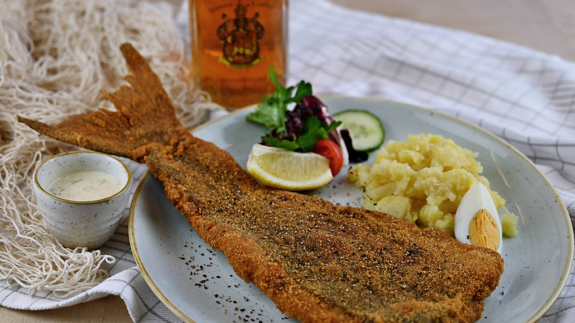 Pfefferkaprfenfilet mit Kartoffelsalat