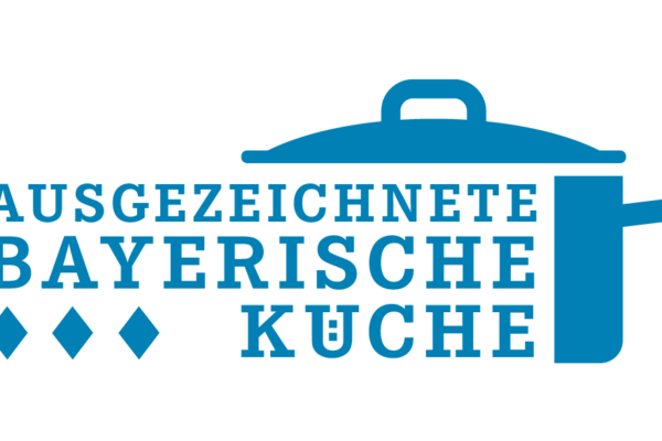 Logo der Ausgezeichneten Bayerischen Küche in Bestform mit drei Rauten
